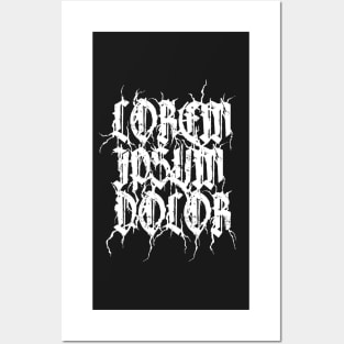 Lorem Ipsum Dolor Metal Logo Posters and Art